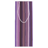 Verticale strepen nabootsen wijn cadeautas (Achterkant)