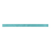 Verticale Strepen Patroon Turquoise Teal Satijnen Lint (Voorkant)