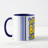 Verticale Strepen Werelds Beste Oma Koffie Mok (Links)
