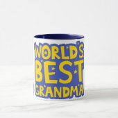 Verticale Strepen Werelds Beste Oma Koffie Mok (Midden)