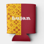 Verticale Strepen Zia Zon Rood Geel New Mexico Blikjeskoeler (Achterkant)