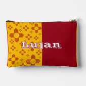 Verticale Strepen Zia Zon Rood Geel New Mexico Etui (Achterkant)