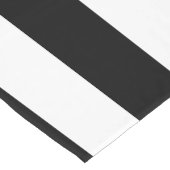 Verticale strepen zwart en wit gestreept korte tafelloper (Hoek)