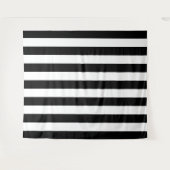 Verticale strepen zwart en wit gestreept wandkleed (Voorkant (horizontaal))