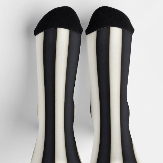 Verticale strepen zwart-wit, vun dramatisch sokken (Top)