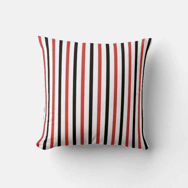 Verticale Stripe-elegantie Kussen (Voorkant)