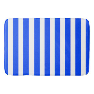 Verticale Stripe Sailor Blauw & Wit Patroon Badmat