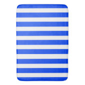 Verticale Stripe Sailor Blauw & Wit Patroon Badmat (Voorkant Verticaal)