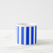 Verticale Stripe Sailor Blauw & Wit Patroon Espresso Kop (Voorkant)