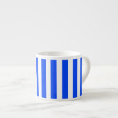 Verticale Stripe Sailor Blauw & Wit Patroon Espresso Kop (Voorkant rechts)