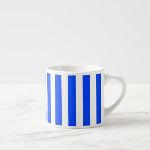 Verticale Stripe Sailor Blauw & Wit Patroon Espresso Kop