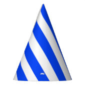 Verticale Stripe Sailor Blauw & Wit Patroon Feesthoedjes (Links)