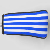 Verticale Stripe Sailor Blauw & Wit Patroon Golfheadcover (Voorkant)