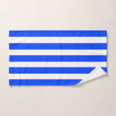 Verticale Stripe Sailor Blauw & Wit Patroon Handdoek (Handdoek)