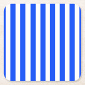 Verticale Stripe Sailor Blauw & Wit Patroon Kartonnen Onderzetters (Voorkant)