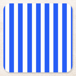 Verticale Stripe Sailor Blauw & Wit Patroon Kartonnen Onderzetters