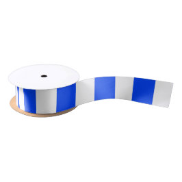 Verticale Stripe Sailor Blauw & Wit Patroon Satijnen Lint