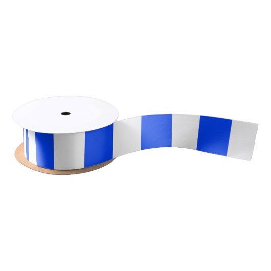 Verticale Stripe Sailor Blauw & Wit Patroon Satijnen Lint (Spoel)