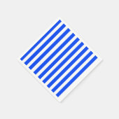 Verticale Stripe Sailor Blauw & Wit Patroon Servet (Hoek)