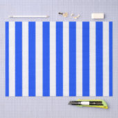 Verticale Stripe Sailor Blauw & Wit Patroon Tissuepapier (Craft)