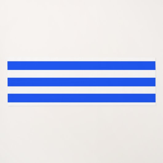 Verticale Stripe Sailor Blauw & Wit Patroon Yogamat (Achterkant (horizontaal))