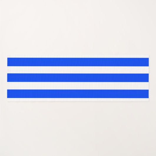 Verticale Stripe Sailor Blauw & Wit Patroon Yogamat (Voorkant (horizontaal))