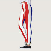 Verticale Striped Designer ~ Red ~ White ~ Blue ~ Leggings (Links)
