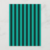 Verticale stripes-decor Turquoise Briefkaart (Voorkant)