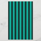 Verticale stripes-decor Turquoise Briefpapier (Voorkant)