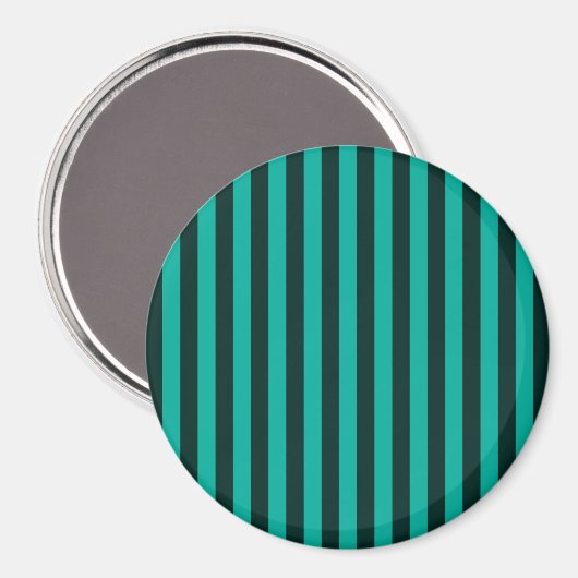 Verticale stripes-decor Turquoise Magneet (Voorkant / Achterkant)