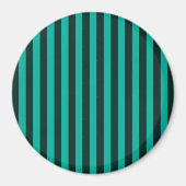 Verticale stripes-decor Turquoise Magneet (Voorkant)