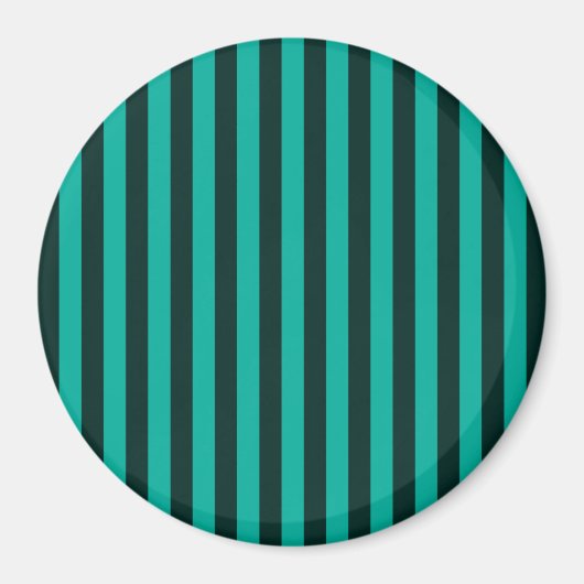 Verticale stripes-decor Turquoise Magneet (Voorkant)