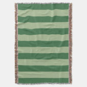 Verticale stripes Forest Green Striped Deken (Voorkant Verticaal)