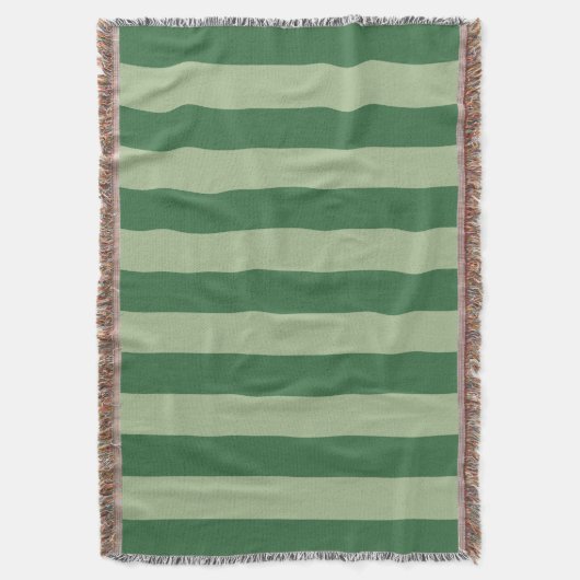 Verticale stripes Forest Green Striped Deken (Voorkant Verticaal)