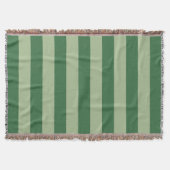 Verticale stripes Forest Green Striped Deken (Voorkant)