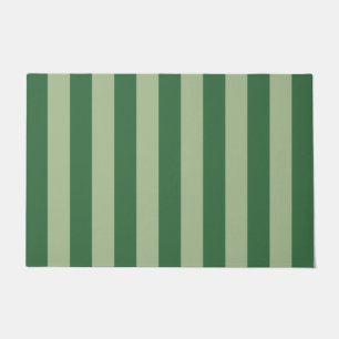 Verticale stripes Forest Green Striped Deurmat