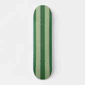 Verticale stripes Forest Green Striped Persoonlijk Skateboard (Voorkant)