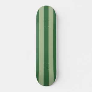 Verticale stripes Forest Green Striped Persoonlijk Skateboard