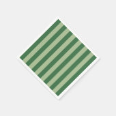 Verticale stripes Forest Green Striped Servet (Hoek)