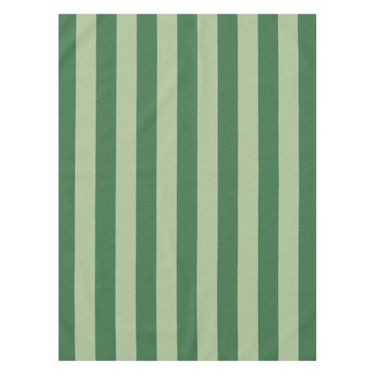 Verticale stripes Forest Green Striped Tafelkleed (Voorkant)