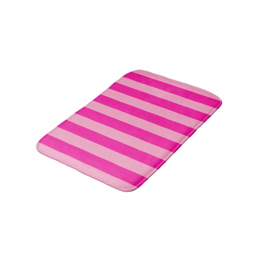 Verticale Stripes Hot Pink Badmat (Gekanteld)