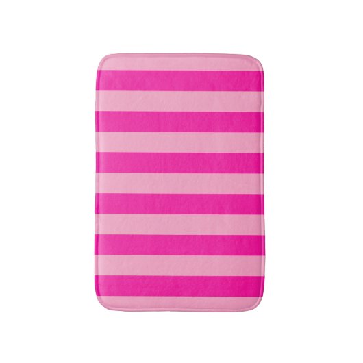 Verticale Stripes Hot Pink Badmat (Voorkant Verticaal)