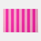 Verticale Stripes Hot Pink Deurmat (Voorkant)