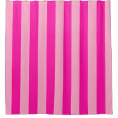 Verticale Stripes Hot Pink Douchegordijn (Voorkant)