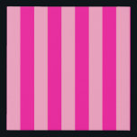 Verticale Stripes Hot Pink Imitatie Canvas Print<br><div class="desc">Verticale strepen - roze en hete roze.</div>