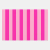 Verticale Stripes Hot Pink Inpakpapier Vel (Voorkant)