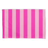 Verticale Stripes Hot Pink Kussensloop (Voorkant)