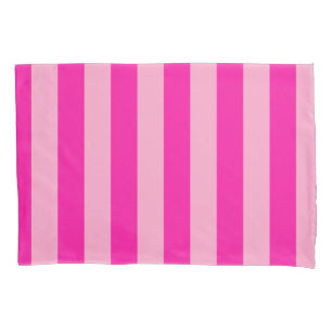 Verticale Stripes Hot Pink Kussensloop