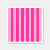 Verticale Stripes Hot Pink Servet (Voorkant)