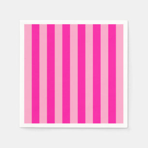 Verticale Stripes Hot Pink Servet